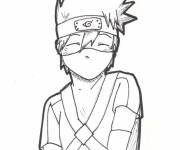 Coloriage Kakashi Hatake mignon
