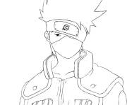 Coloriage et dessins gratuit Kakashi Hatake ninja exp&eacute;riment&eacute; à imprimer