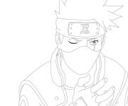 Coloriage Kakashi Hatake protagoniste de manga