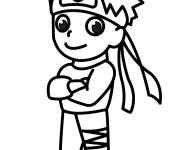 Coloriage et dessins gratuit Kakashi Hatake style dessin anim&eacute; à imprimer