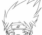 Coloriage Kakashi Kawaii facile