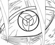 Coloriage Kakashi Le Mangekyo Sharingan