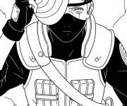 Coloriage Kakashi masque ops noir