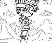Coloriage Kakashi mignon avec un Icha Icha