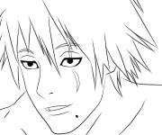 Coloriage Kakashi sans tenu