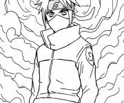 Coloriage Kakashi sous le ciel