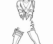 Coloriage Kakashi utilise le Chidori Mille Oiseaux