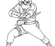 Coloriage Kunai de Kakashi