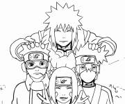 Coloriage L'&eacute;quipe de Kakashi, Minato