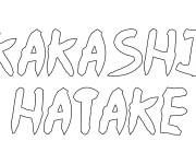 Coloriage Logo Kakashi Hatake