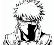 Coloriage Personnage Kakashi de l'anime Naruto