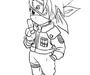 Coloriage et dessins gratuit Petit Kakashi Hatake mignon à imprimer