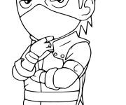 Coloriage Petit Kakashi pensif