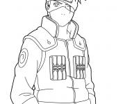 Coloriage Portrait de Kakashi