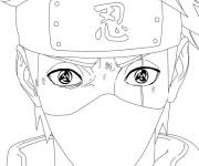 Coloriage Sharingan Kakashi ninja