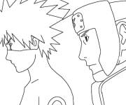 Coloriage et dessins gratuit Yamato et Kakashi à imprimer