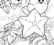 Coloriage Affiche du jeu Kirby