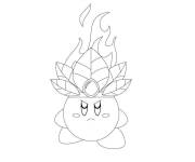 Coloriage et dessins gratuit Couronne sur la t&ecirc;te du Kirby à imprimer