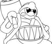 Coloriage Dedede de Kirby