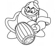 Coloriage Dedede, l'ennemie de Kirby