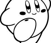 Coloriage Heureux Kirby 