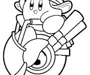 Coloriage et dessins gratuit Kirby &agrave; roulettes à imprimer