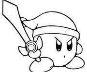 Coloriage Kirby comme Zelda