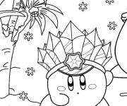 Coloriage Kirby dans la foret