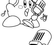 Coloriage Kirby en chantant