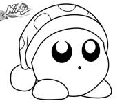 Coloriage Kirby kawaii pour Noel