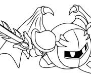 Coloriage Kirby Mega chevalier