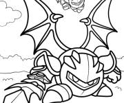 Coloriage Kirby Meta Knight en couleurs