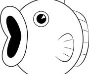 Coloriage Kirby poisson