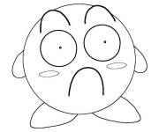 Coloriage Kirby surpris