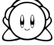 Coloriage Kirby unique simple