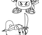 Coloriage La bataille de Kirby