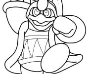 Coloriage Le roi Dedede souriant