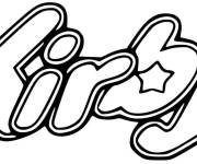 Coloriage Logo de Kirby