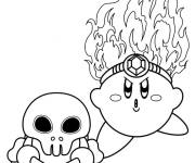 Coloriage Personnages dangereux du jeu Kirby
