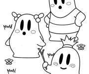 Coloriage Personnages du jeu Kirby