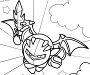 Coloriage Super Meta Kirby knight à télécharger