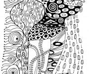 Coloriage Klimt à télécharger