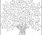 Coloriage Klimt Oiseau sur L'arbre