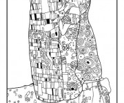 Coloriage Klimt pour relaxation