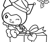 Coloriage Clin d'oeil Kuromiet cadeau