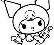 Coloriage et dessins gratuit Cupidon Kuromi en maternelle à imprimer