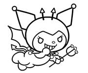 Coloriage D&eacute;mon Kuromi mignonne