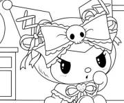 Coloriage El&eacute;gante Kuromi