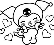 Coloriage et dessins gratuit Gentille Kuromi à imprimer