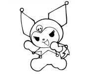 Coloriage Imagier de Kuromi